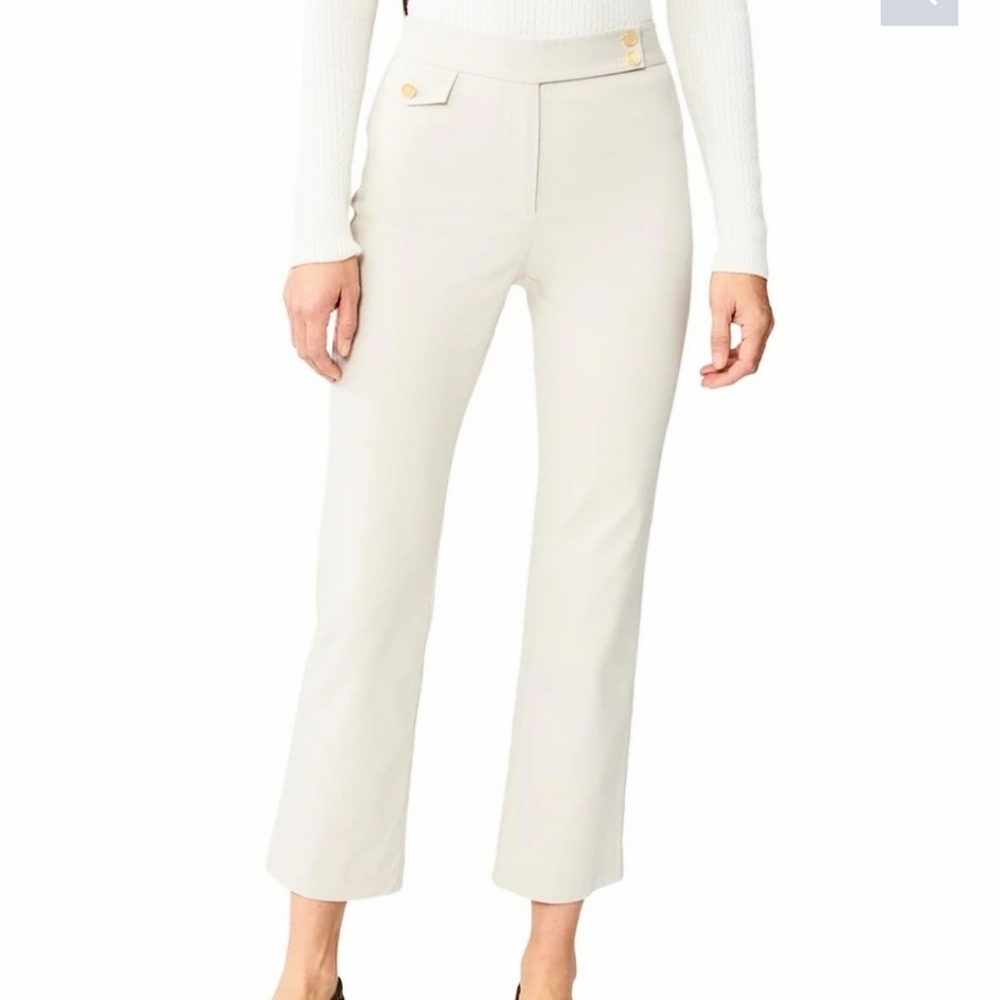 J McLaughlin White Anisa cropped pant NWT Size 4